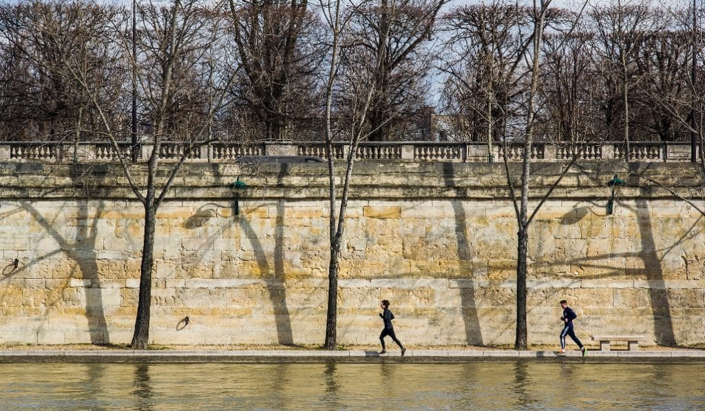 Footing sur les berges de la Seine